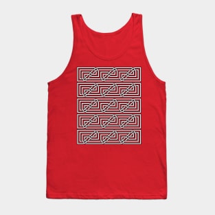 Celtic Interwoven Rectangular Knot Pattern 3 Tank Top